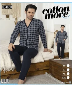Piżamy MĘSKIE,size m-2xl,Paczka 12szt,1 kolor