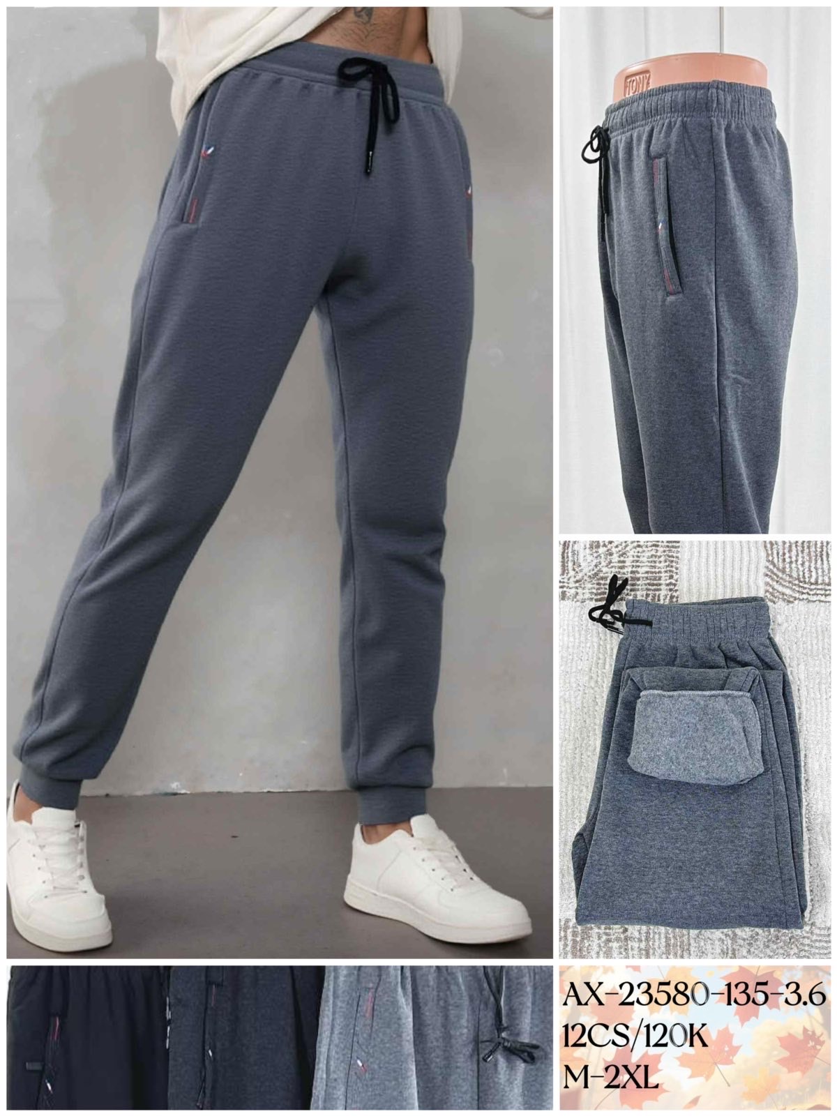 Spodnie MĘSKA , Size m-2xl,paczka 12szt ,mix kolor