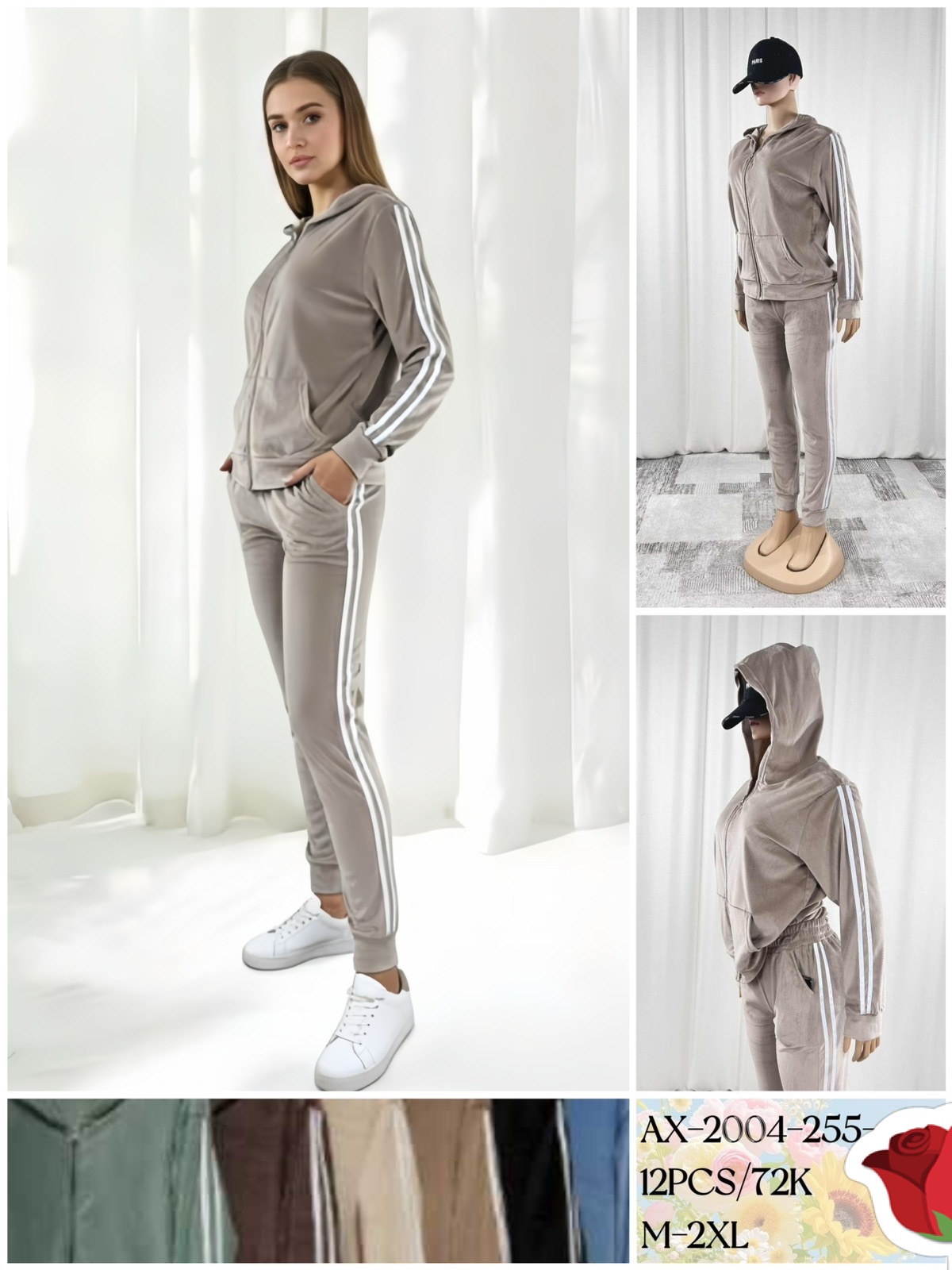 Komplety Damskie , Size m-2xl,paczka 12szt ,mix kolor