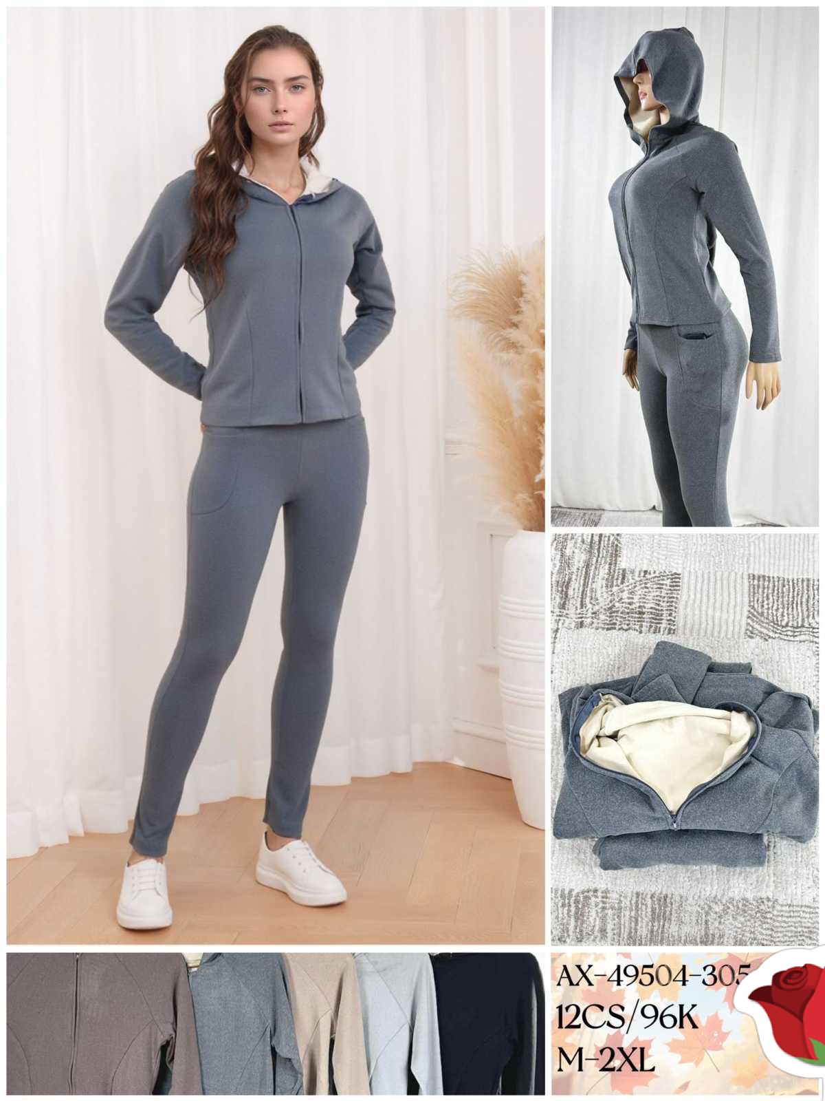 Komplety Damskie , Size m-2xl,paczka 12szt ,mix kolor