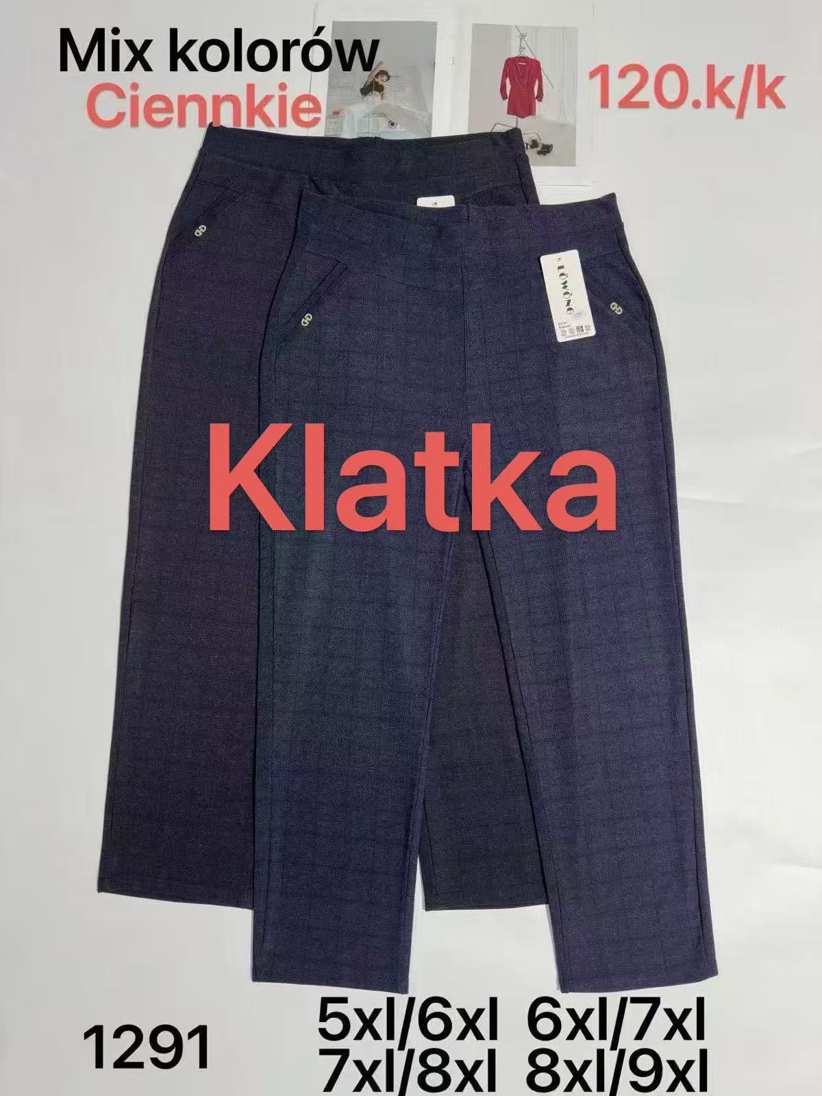 Spodnie Damskie Włoskie , Size 5/6xl-8/9xl, paczka 12szt ,mix kolor