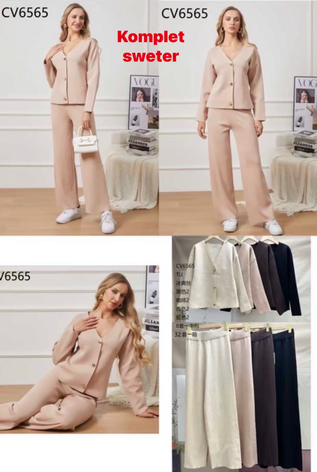 Komplety Damskie , Size uni,paczka 12szt ,mix kolor