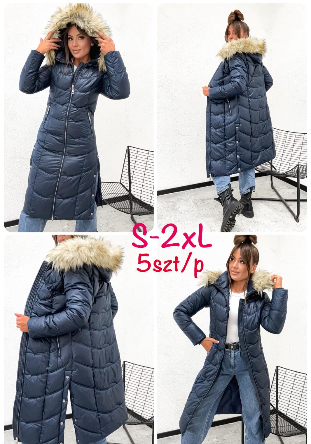 Kurtki Damskie , Size s-2xl,paczka 5szt ,1kolor