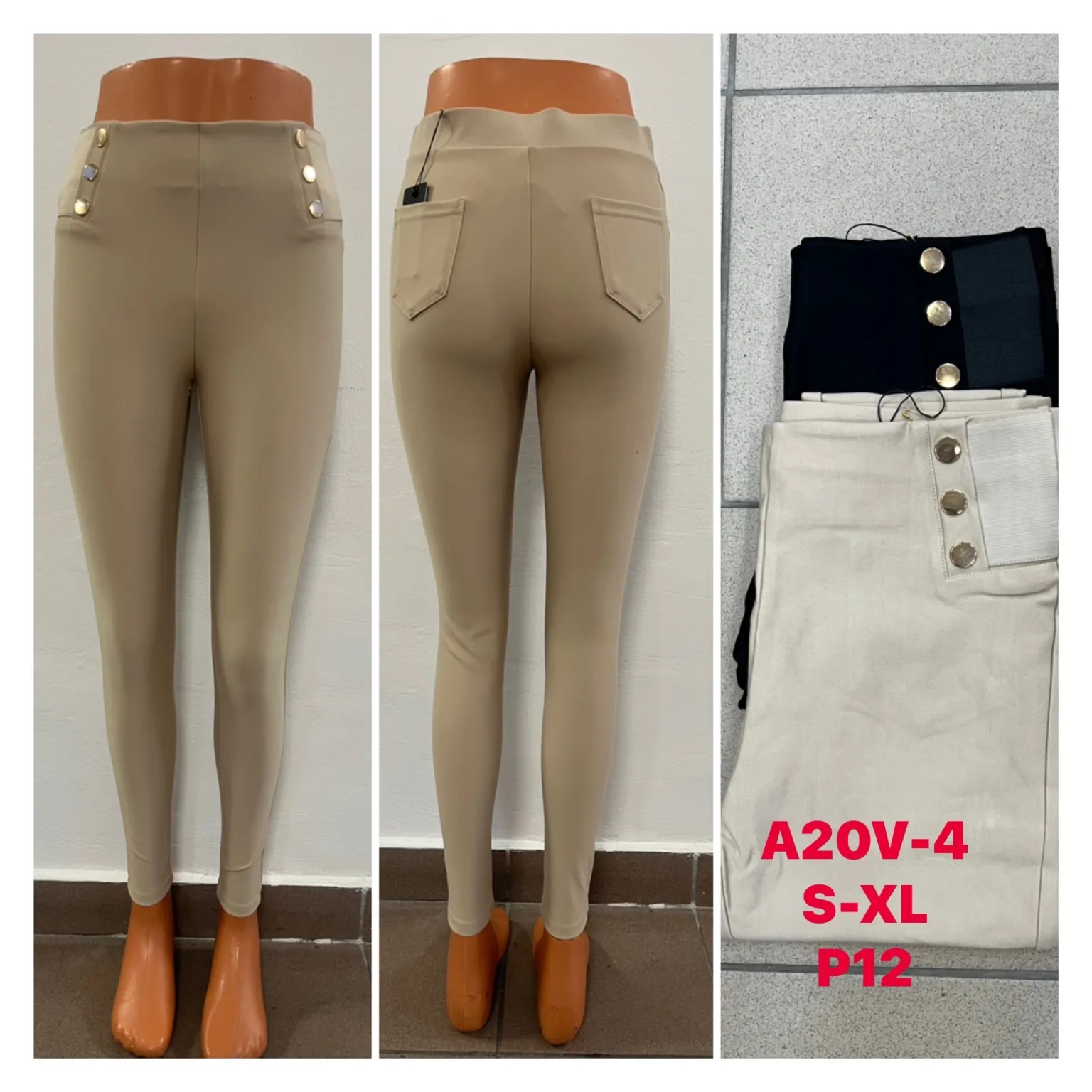 Spodnie Damskie , Size s-xl,paczka 12szt ,mix kolor