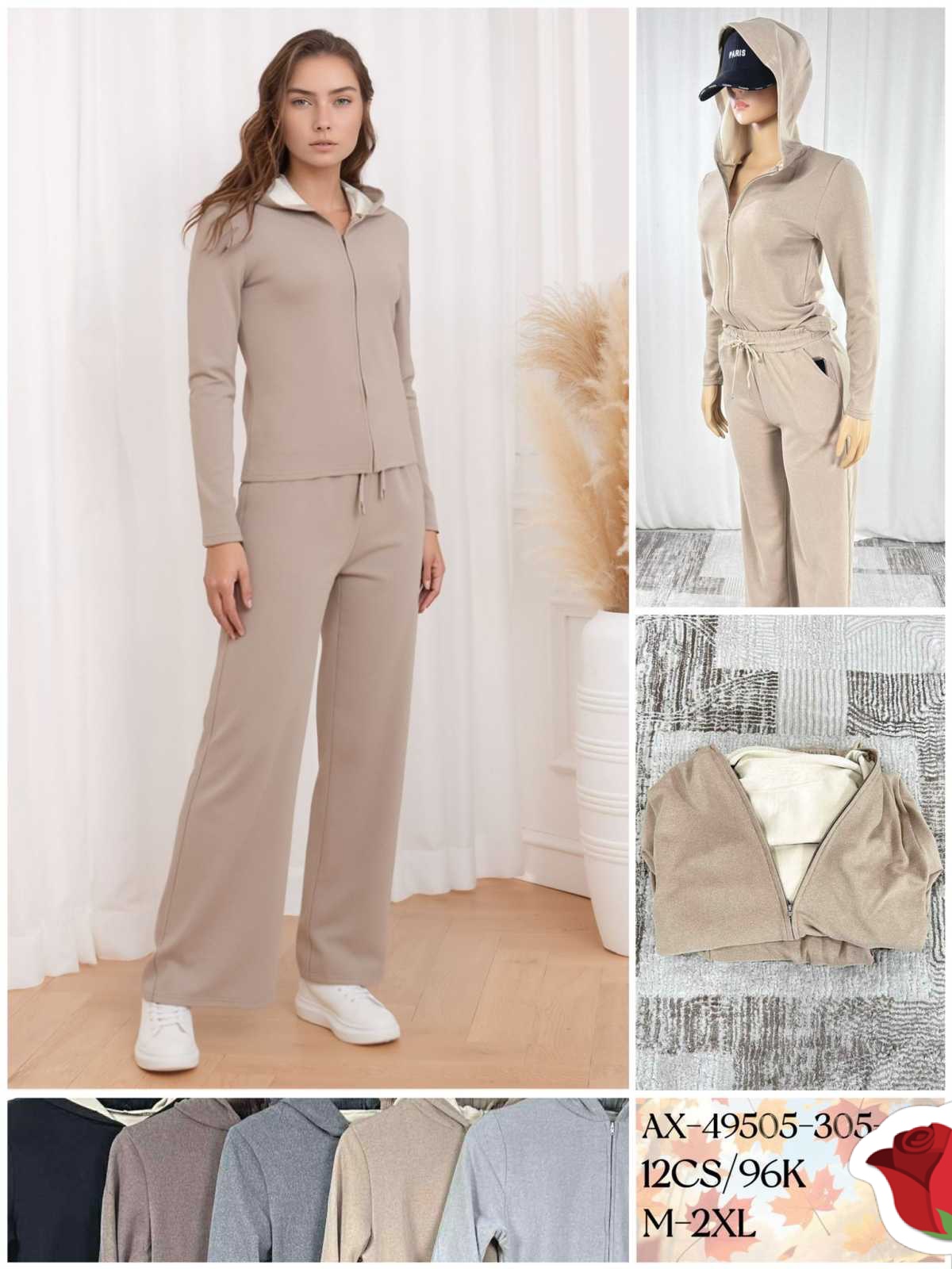 Komplety Damskie , Size m-2xl,paczka 12szt ,mix kolor