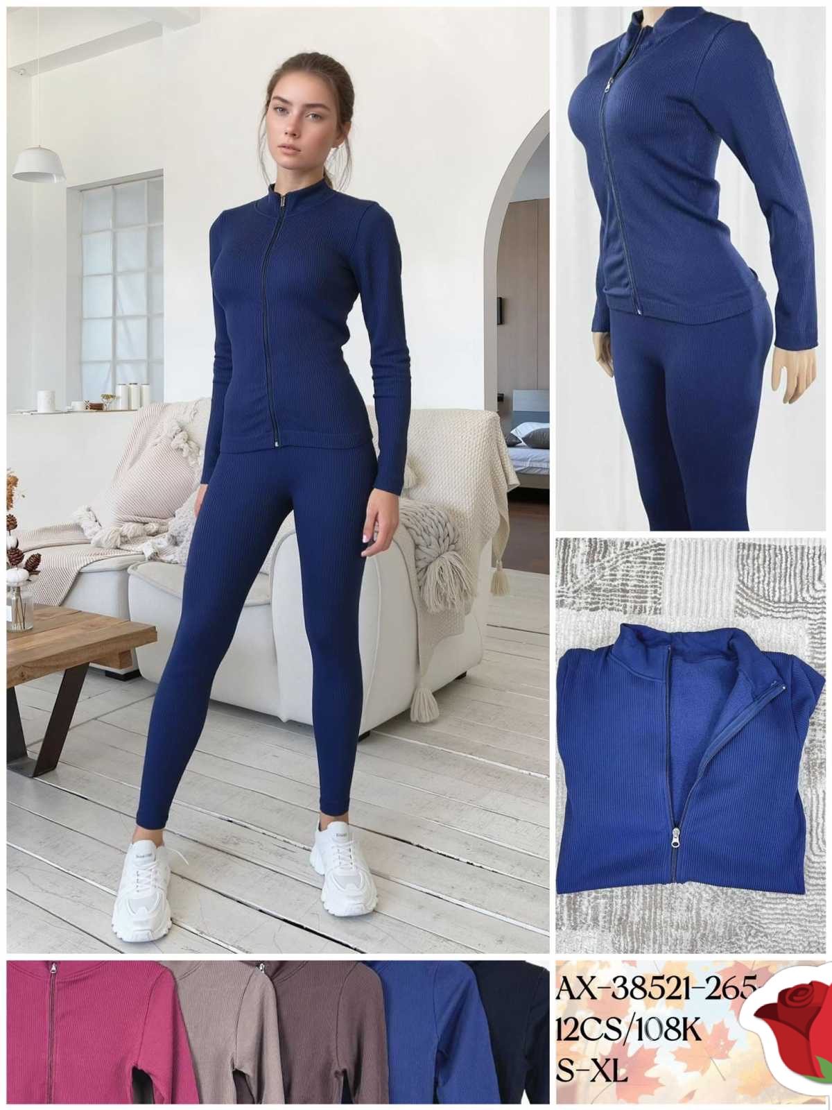 Komplety Damskie , Size s-xl,paczka 12szt ,mix kolor