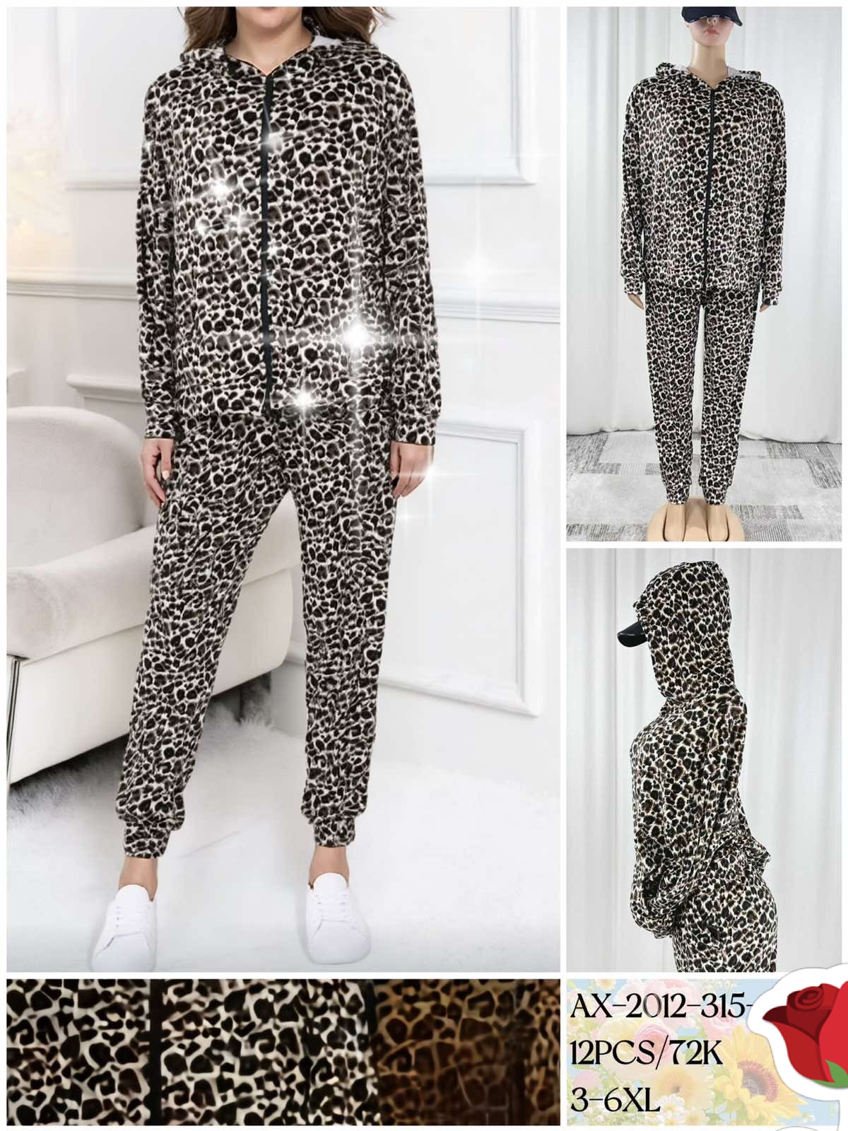 Komplety Damskie , Size 3xl-6xl,paczka 12szt ,mix kolor