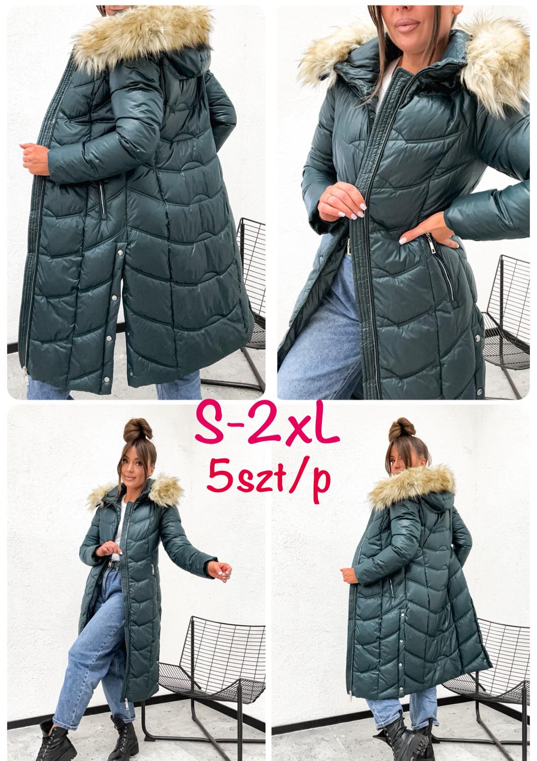 Kurtki Damskie , Size s-2xl,paczka 5szt ,1kolor