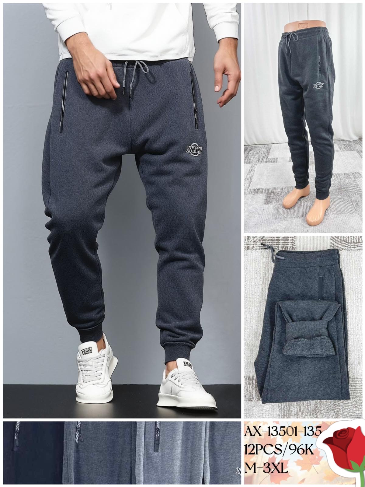 Spodnie MĘSKA , Size m-3xl,paczka 12szt ,mix kolor