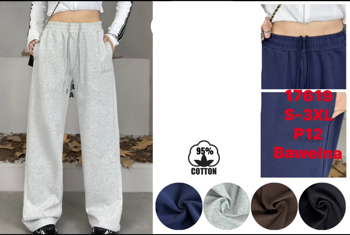 Spodnie Damskie , Size s-3xl,paczka 12szt ,mix kolor