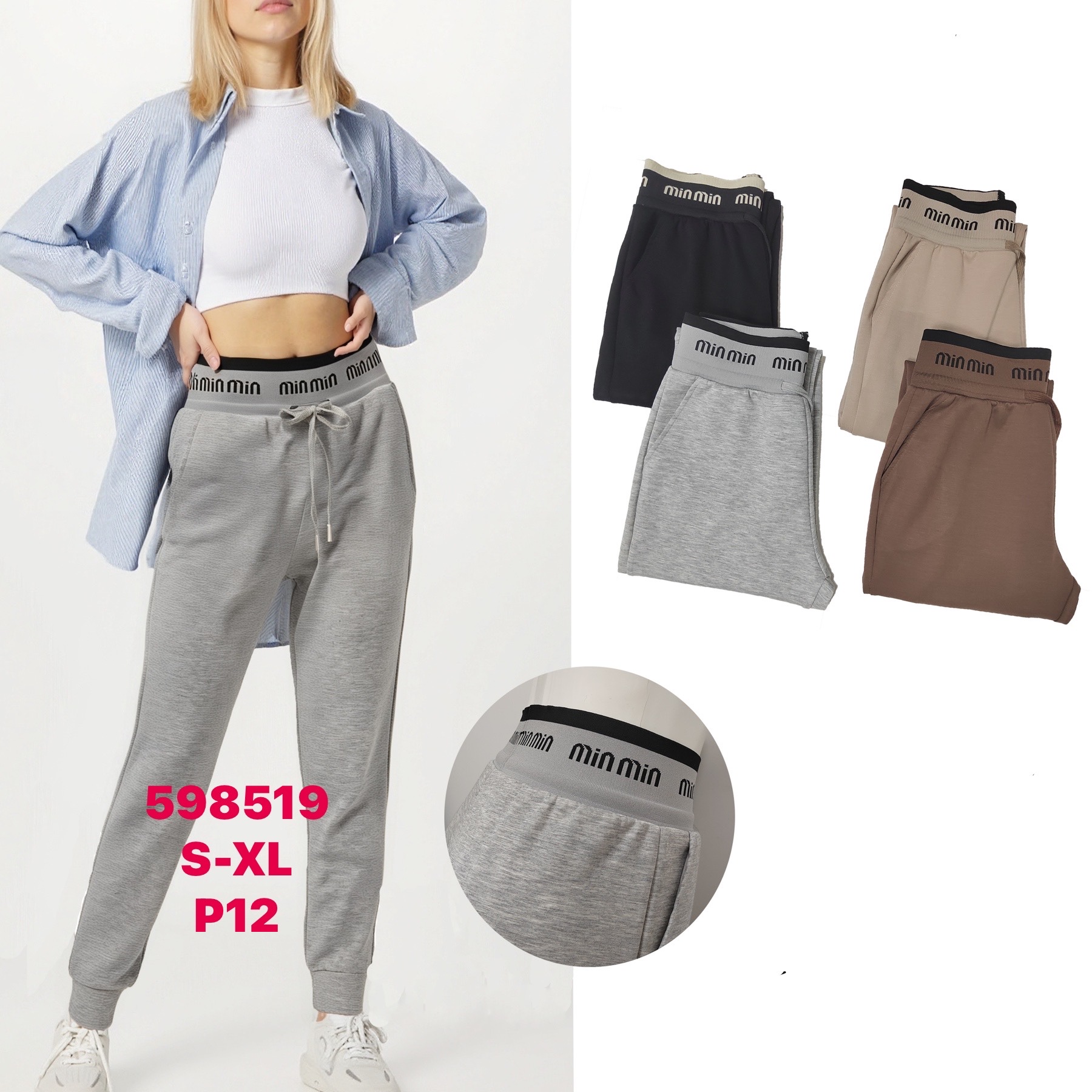 Spodnie Damskie , Size s-xl,paczka 12szt ,mix kolor