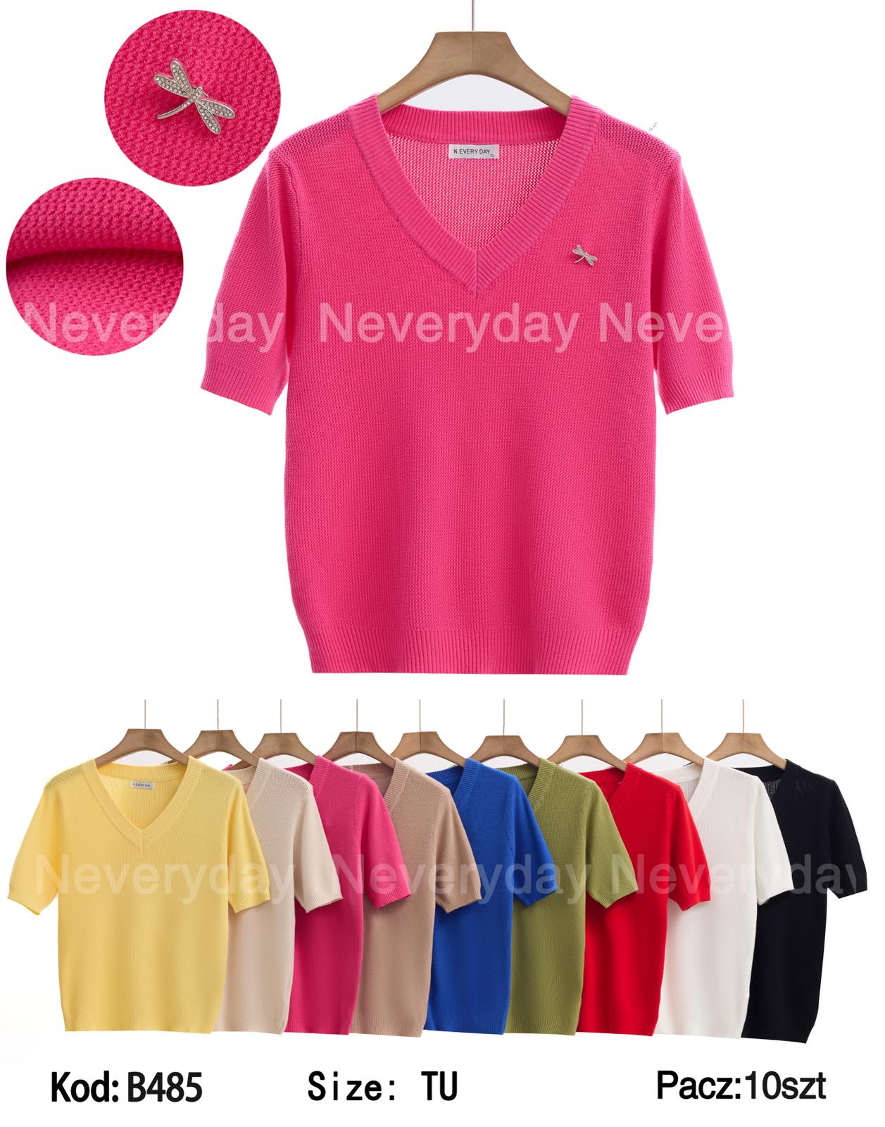 Swetry damskie ,size uni,paczka 10szt ,mix kolor