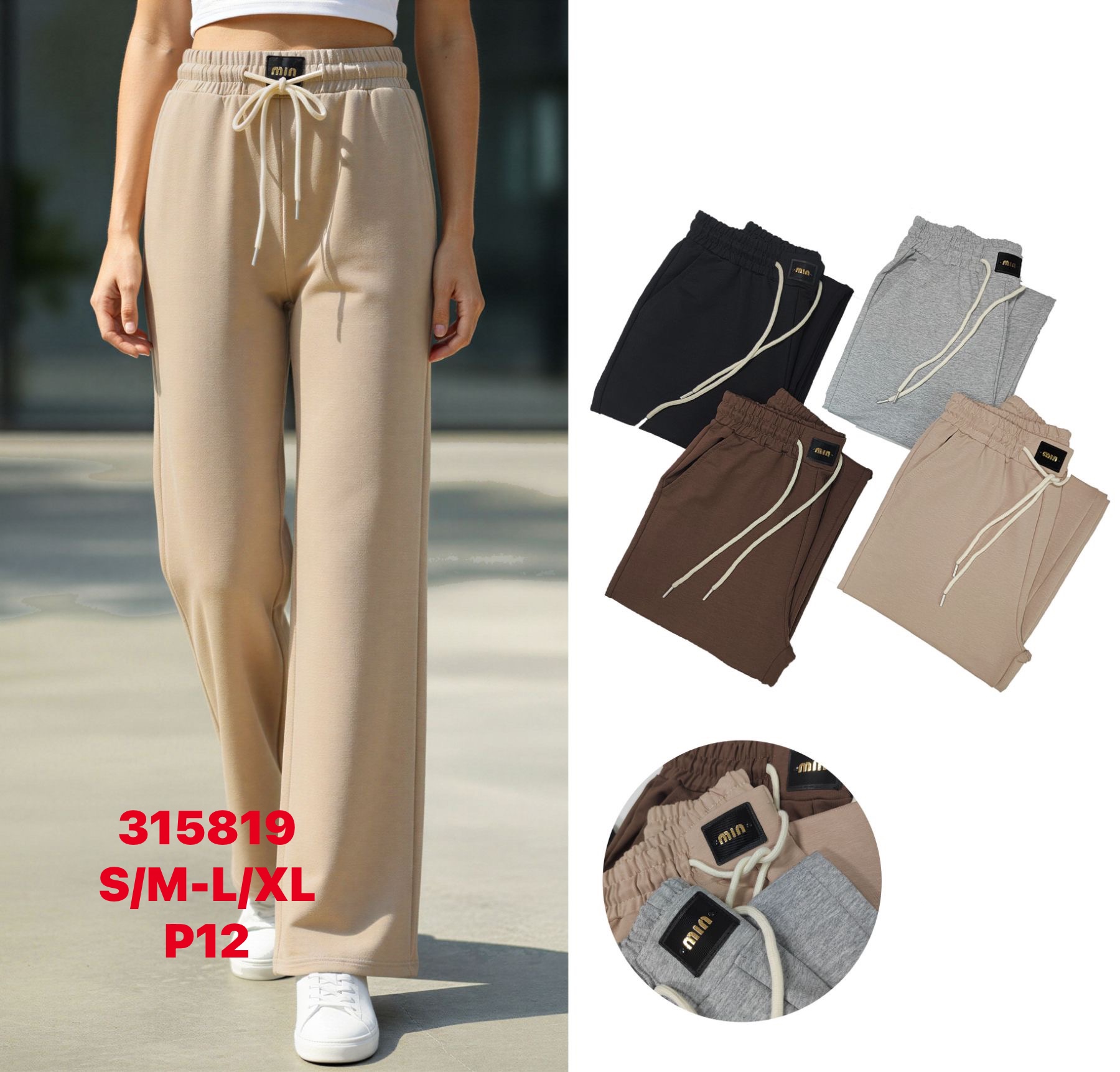 Spodnie Damskie , Size s/m-l/xl,paczka 12szt ,mix kolor