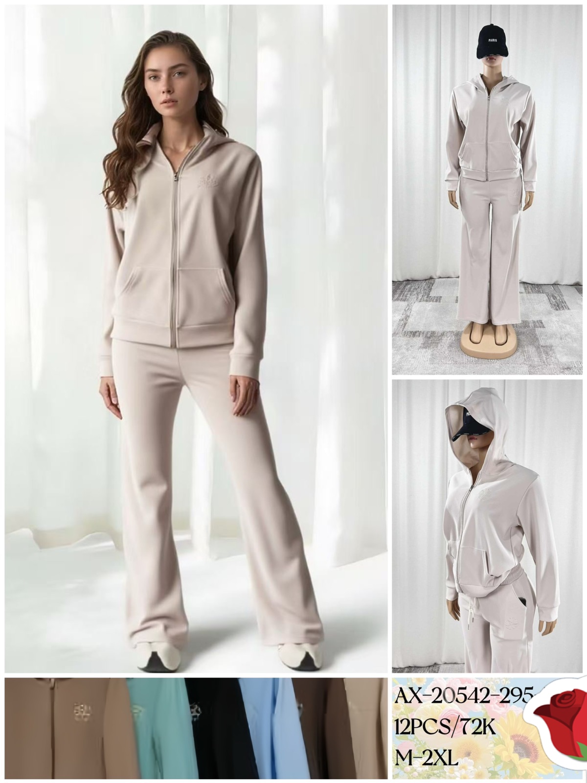 Komplety Damskie , Size m-2xl,paczka 12szt ,mix kolor