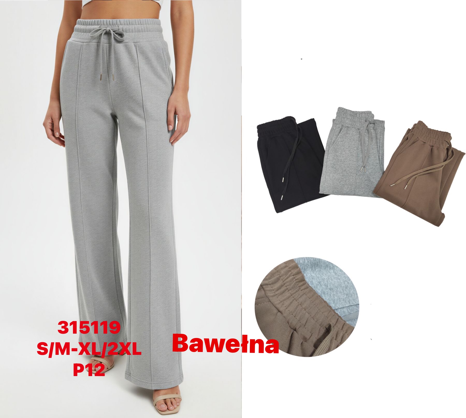 Spodnie Damskie , Size s/m-xl/2xl,paczka 12szt ,mix kolor