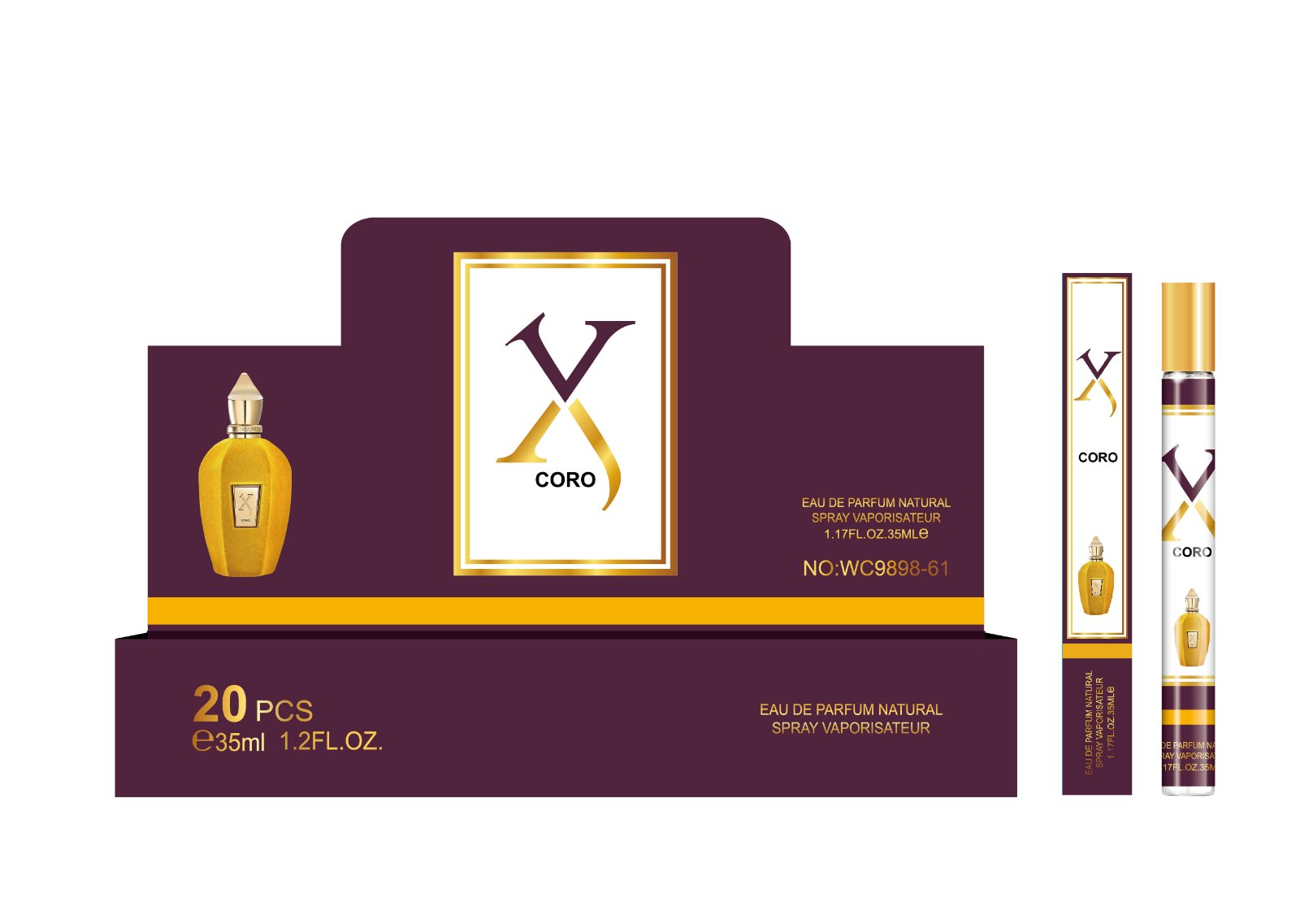 Perfumetki unisex 35ml  , 20szt/Paczka