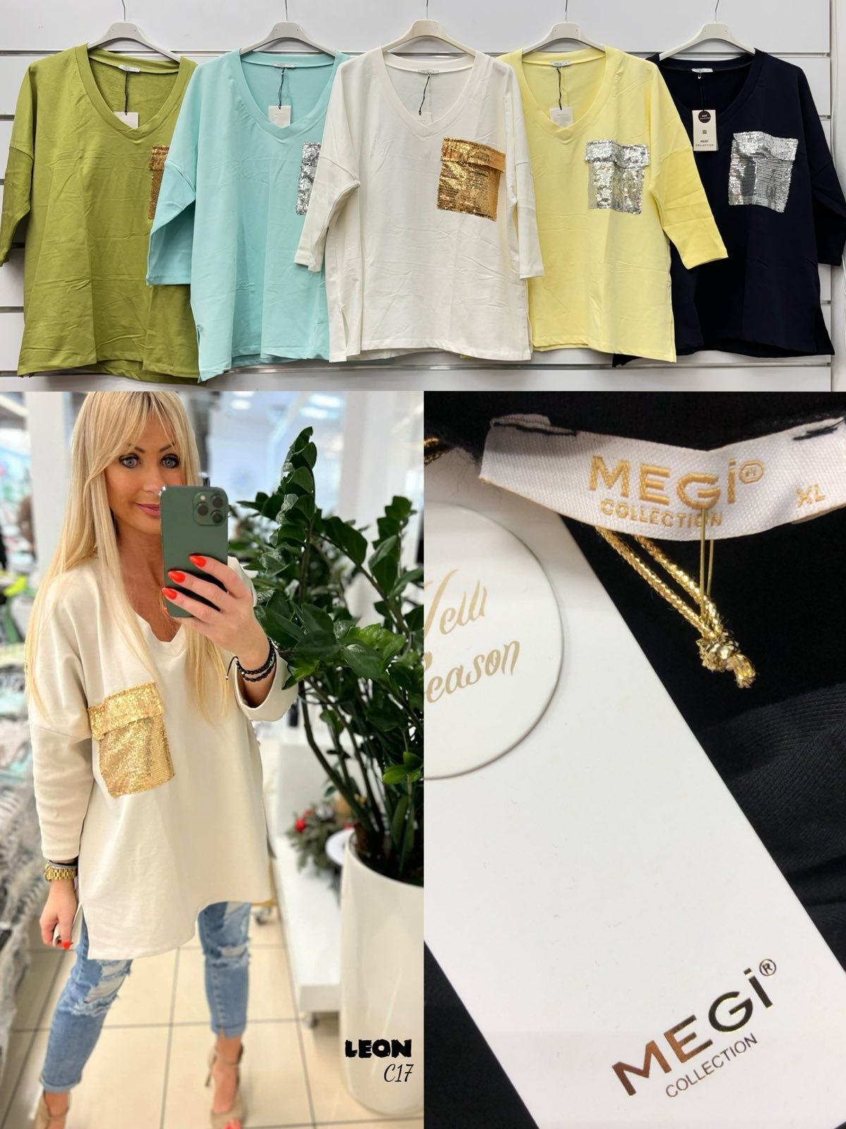 Bluzki damskie ,size uni,paczka 10szt ,mix kolor