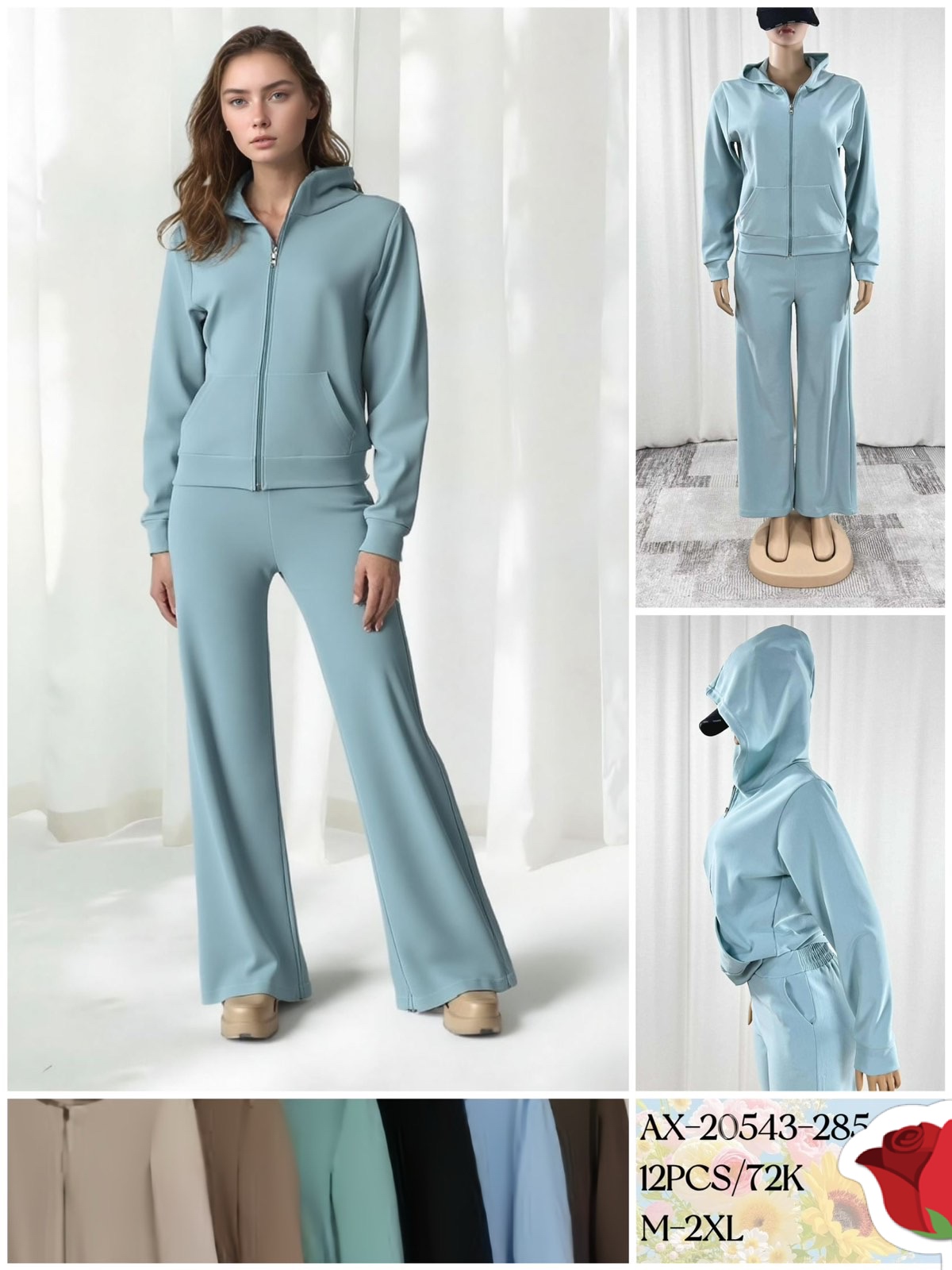 Komplety Damskie , Size m-2xl,paczka 12szt ,mix kolor