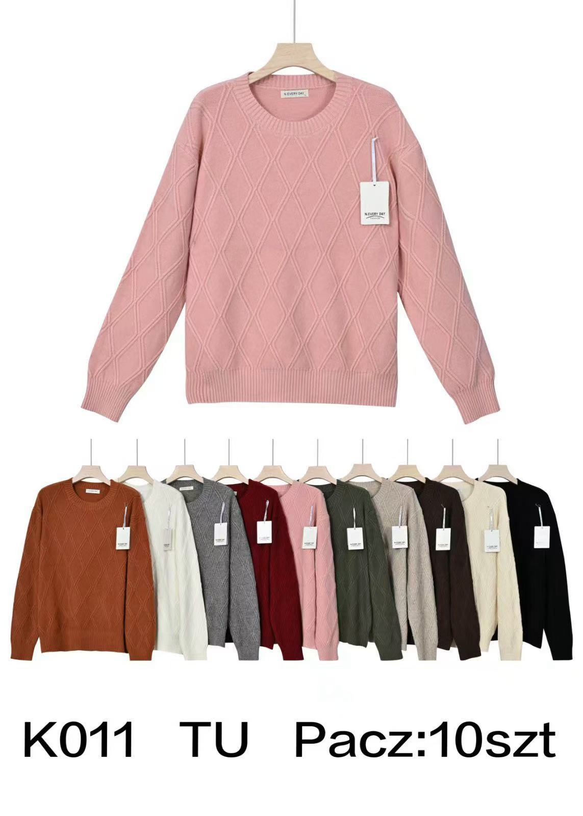 Swetry damskie ,size uni,paczka 10szt ,mix kolor