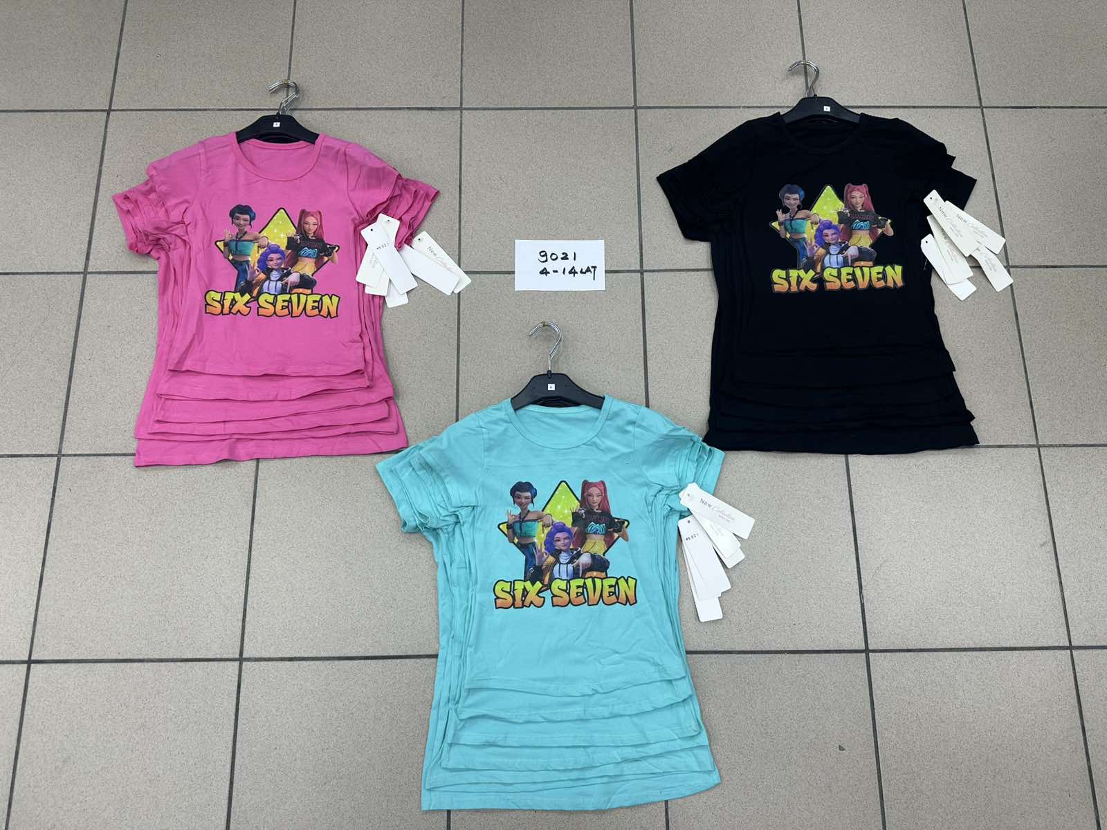 Bluzki DZIECIĘCA ,size 4-14 lat,paczka 6szt ,1kolor