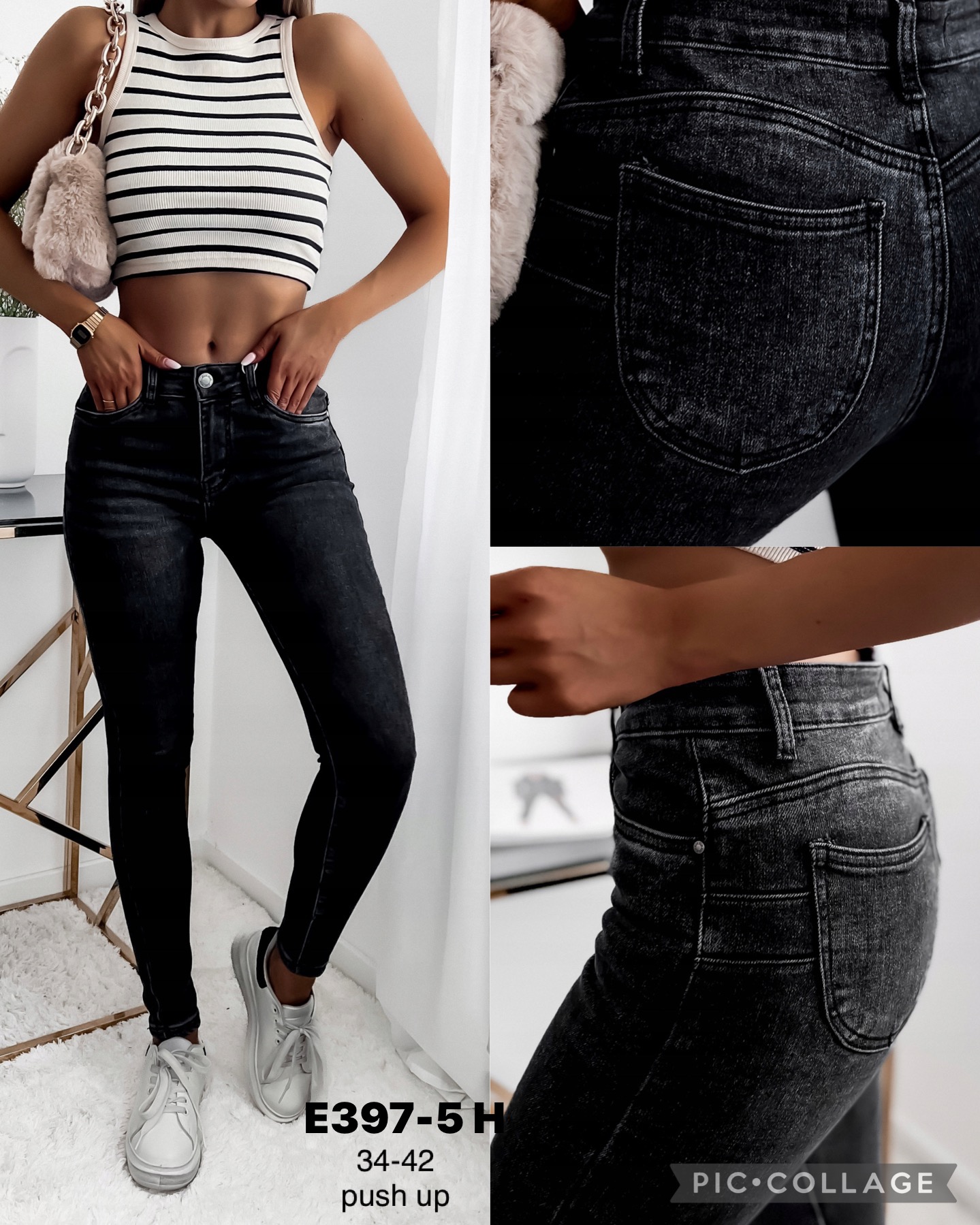 Jeansy Damskie , Size 32-42,paczka 10szt ,1kolor