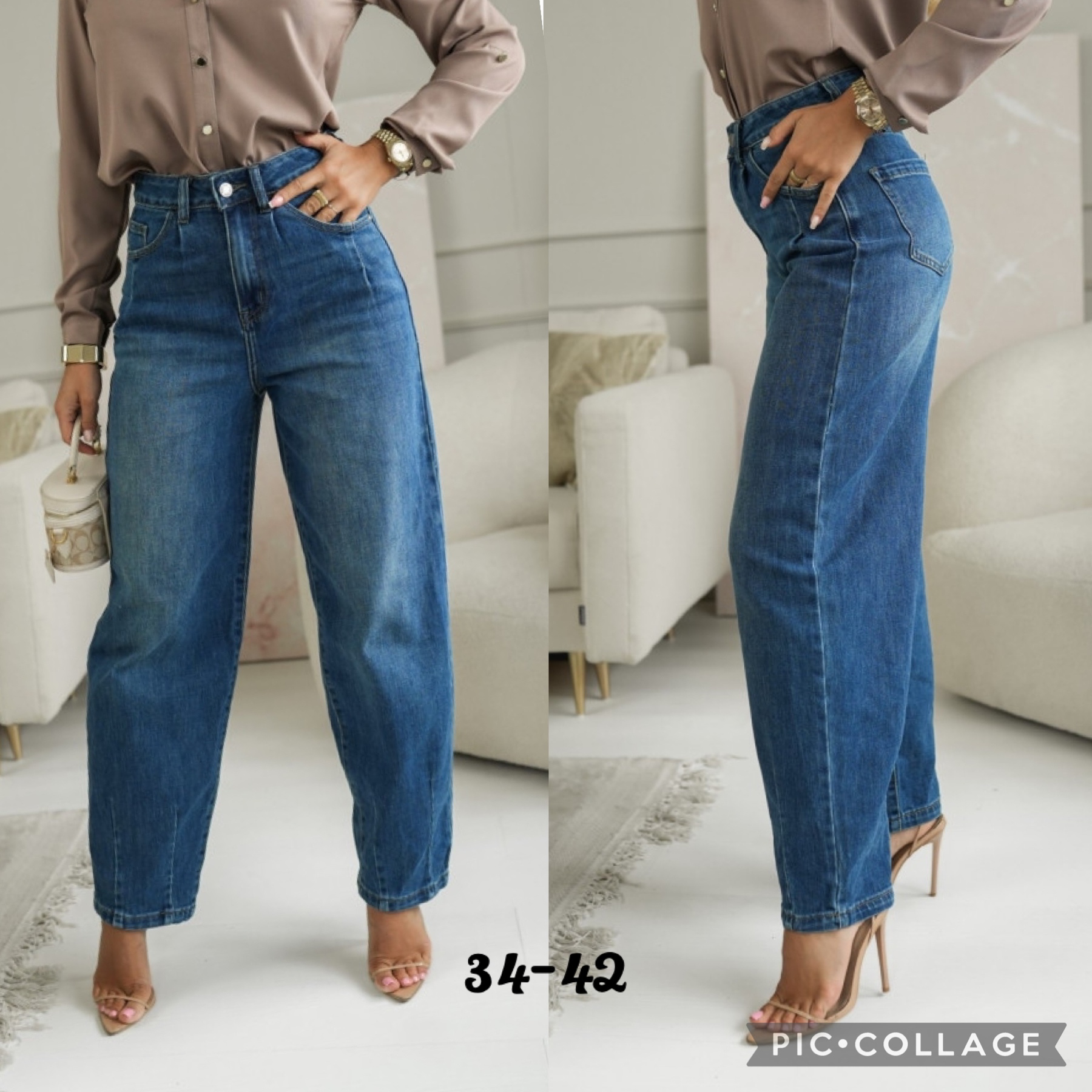 Jeansy Damskie , Size 32-42,paczka 10szt ,1kolor