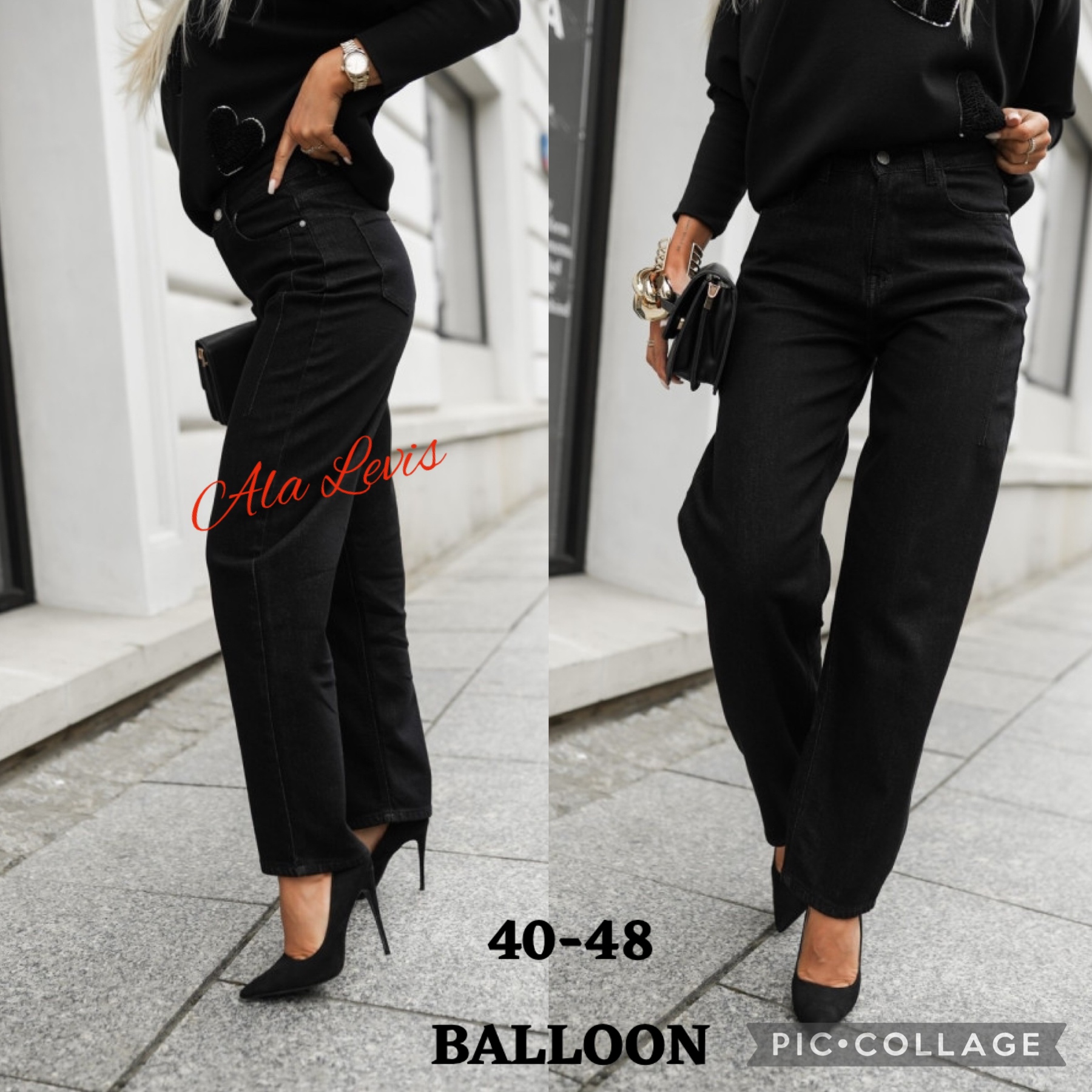 Jeansy Damskie , Size 40-48,paczka 10szt ,1kolor