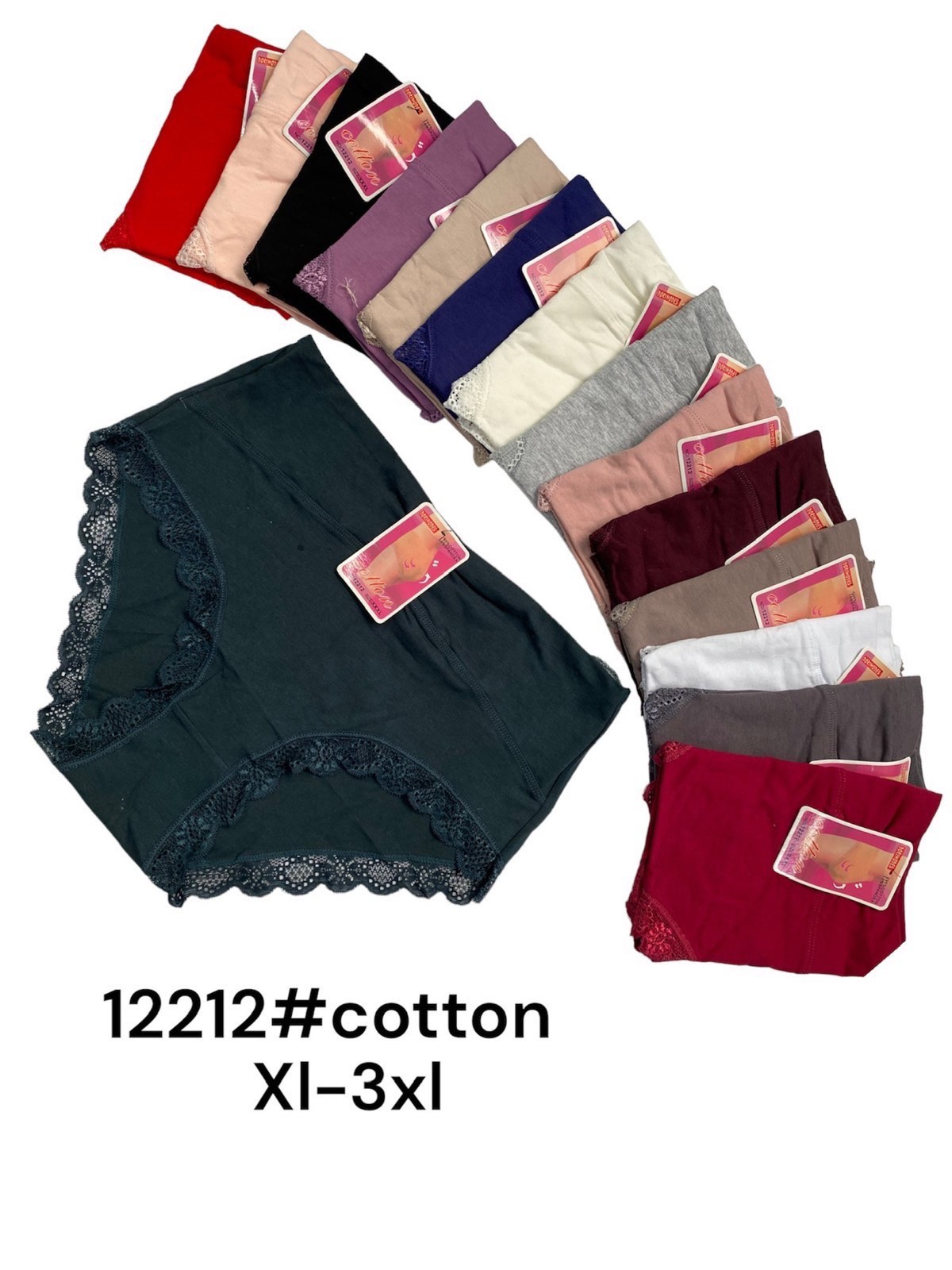 Majtki damskie , Size XL-3XL, paczka 24szt ,mix kolor