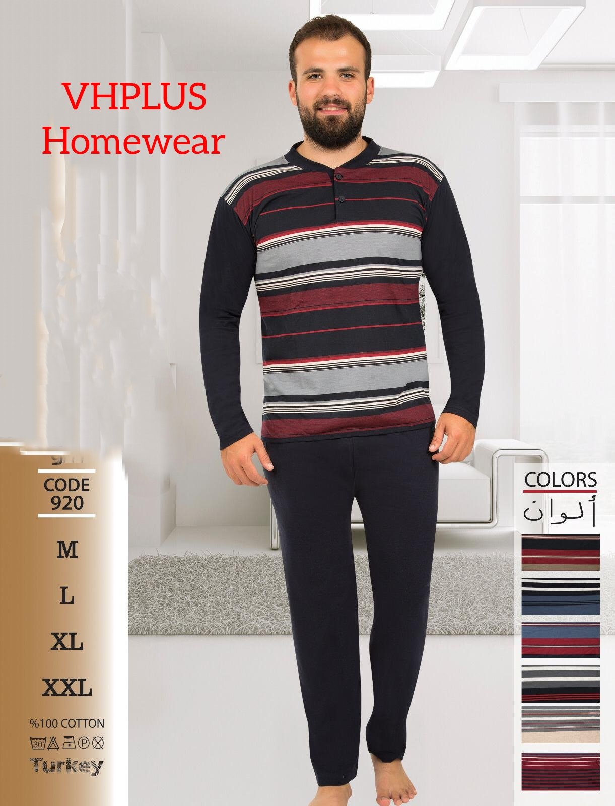 Piżama MĘSKA tureckie,size m-2xl,paczka 8szt ,1kolor