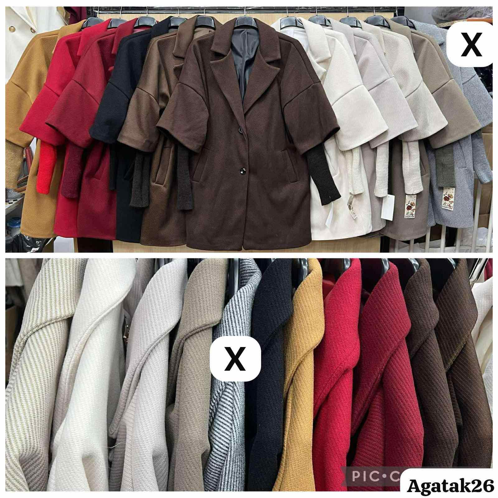 Płaszcz Damskie Włoskie , Size uni, paczka 6szt ,mix kolor