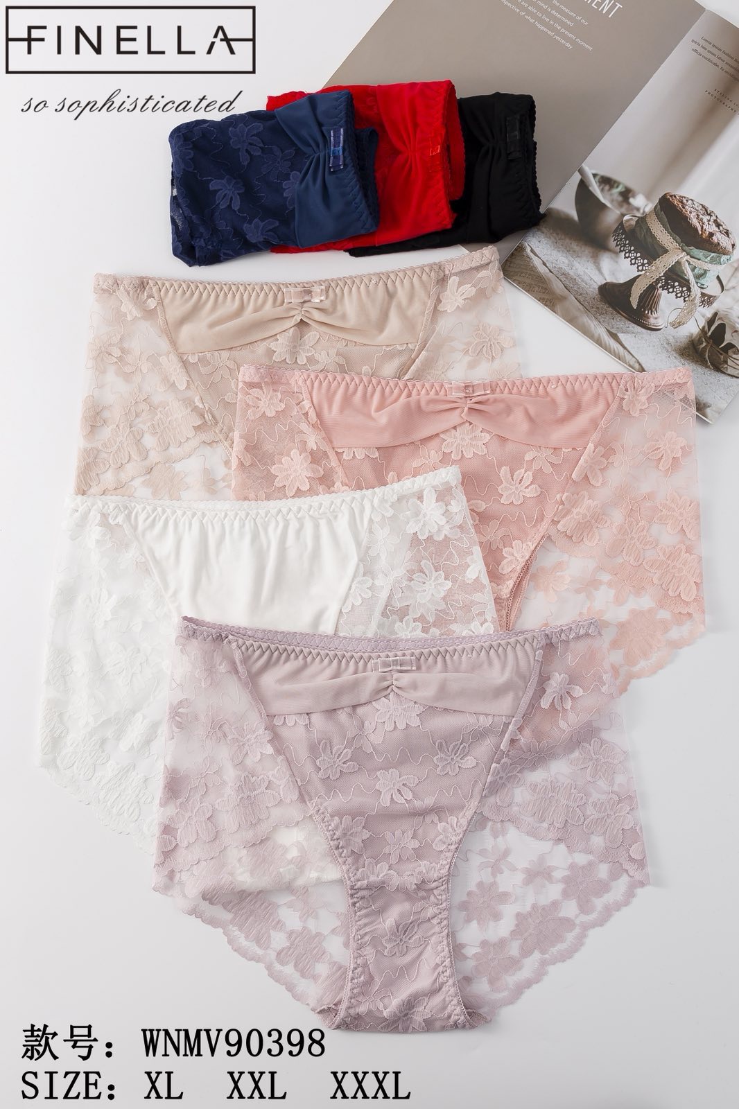 Majtki damskie , Size xl-3xl, paczka 24szt ,mix kolor