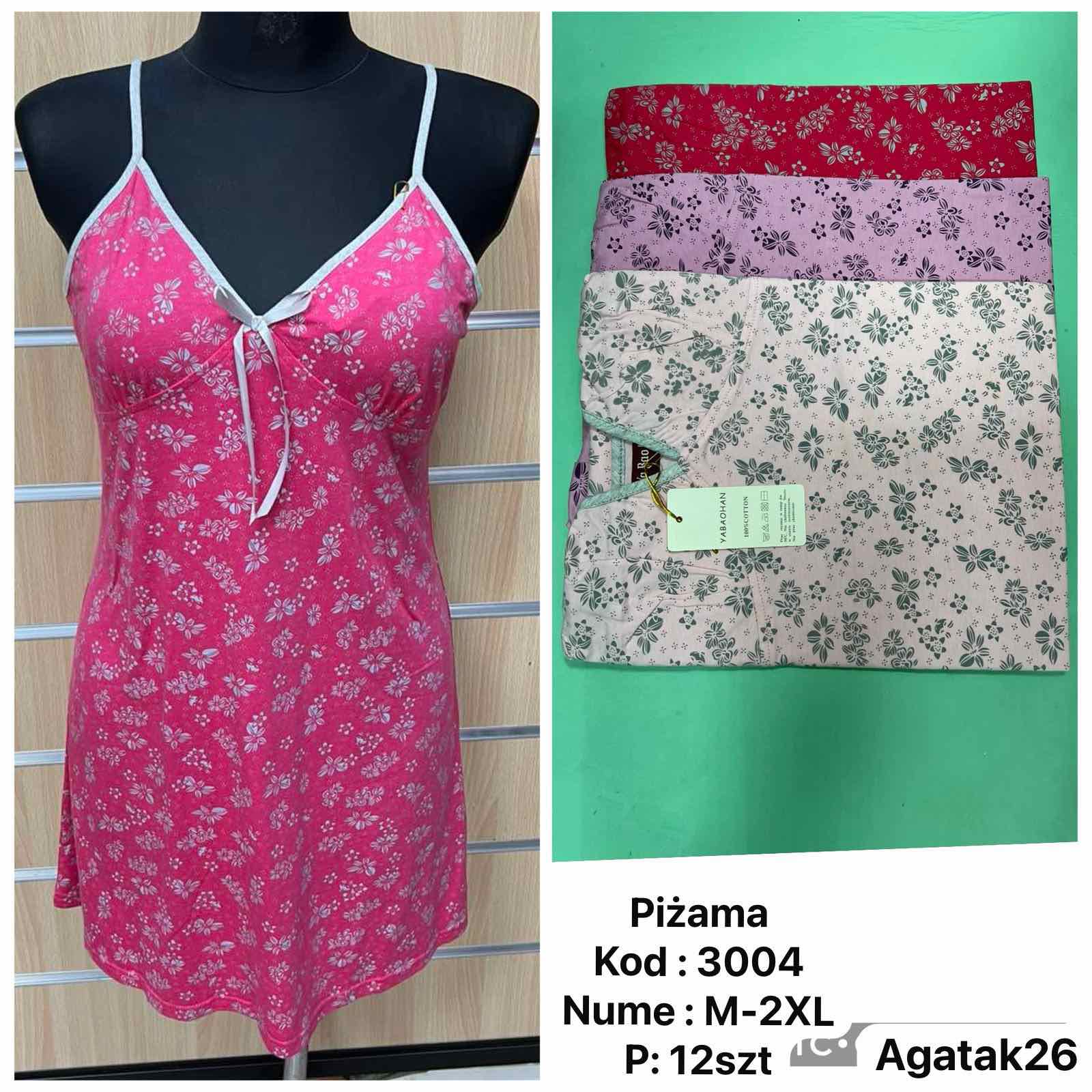 Koszule nocne damskie tureckie,size m-2xl,paczka 12szt ,mix kolor