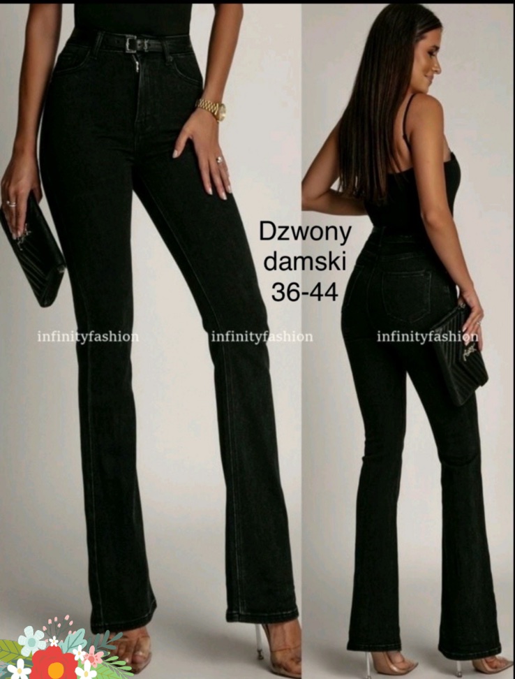 Jeansy Damskie , Size 36-44,paczka 10szt ,1kolor