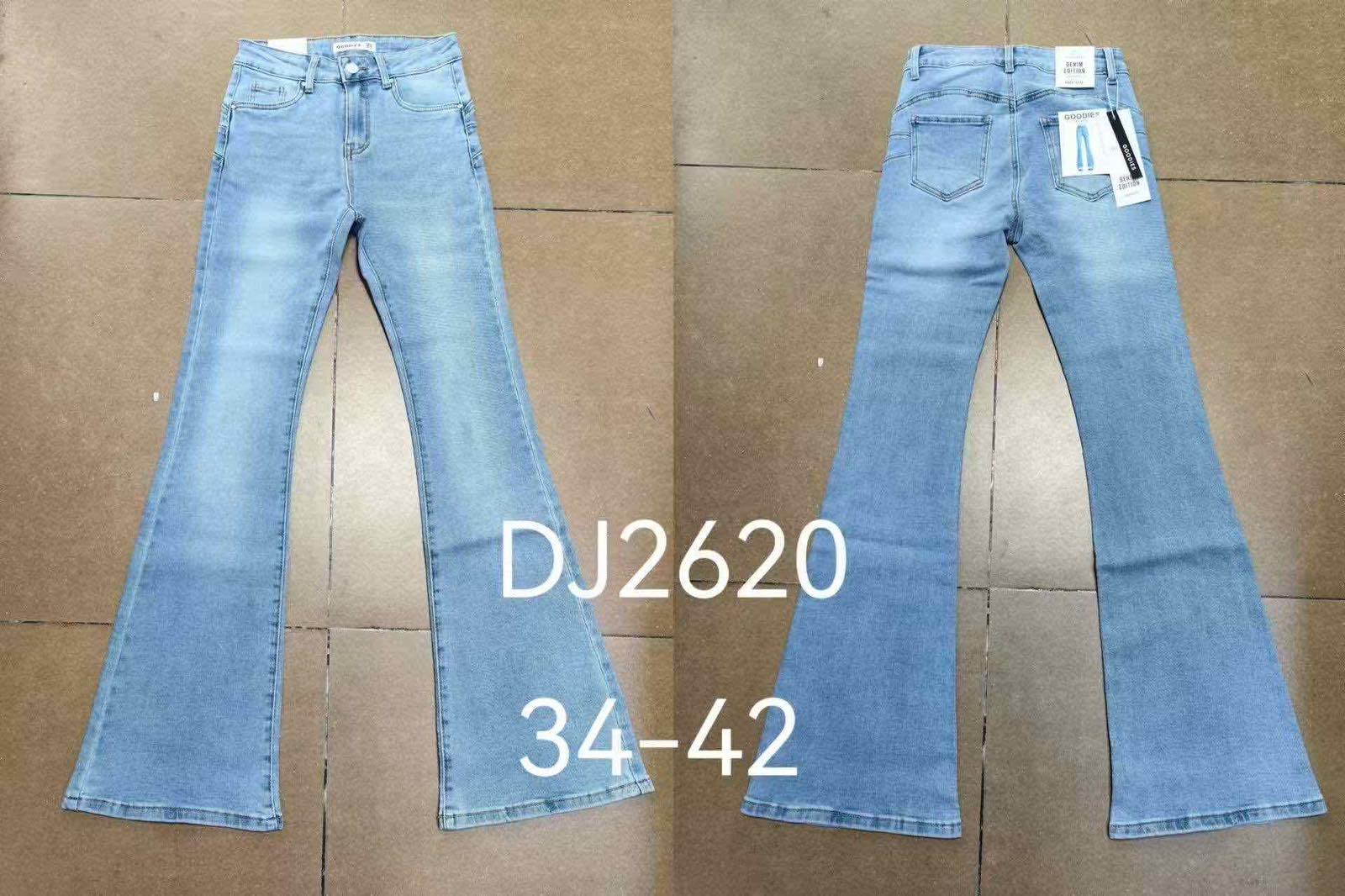 Jeansy Damskie , Size 32-42, paczka 10szt,1kolor
