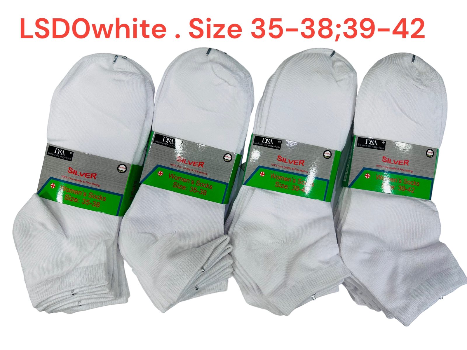 SKARPETY / STOPKI DAMSKIE .SIZE: 35-42, (40PAR/PACZKA) KOLOR JAK NA ZDZIĘCIU