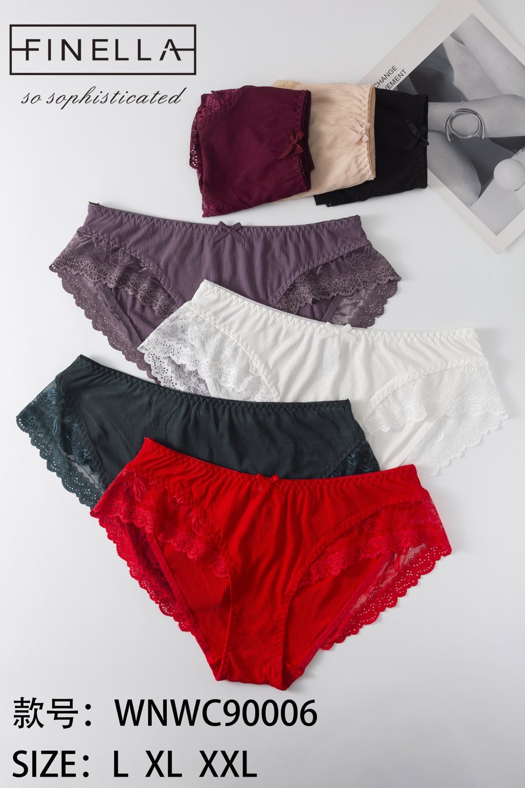 Majtki damskie , Size l-2xl, paczka 24szt ,mix kolor