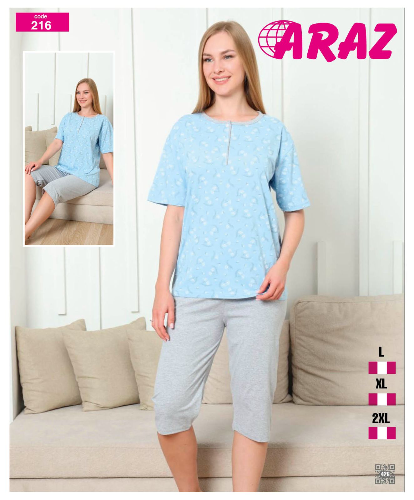 Piżama damskie tureckie,size l-2xl,paczka 12szt ,mix kolor