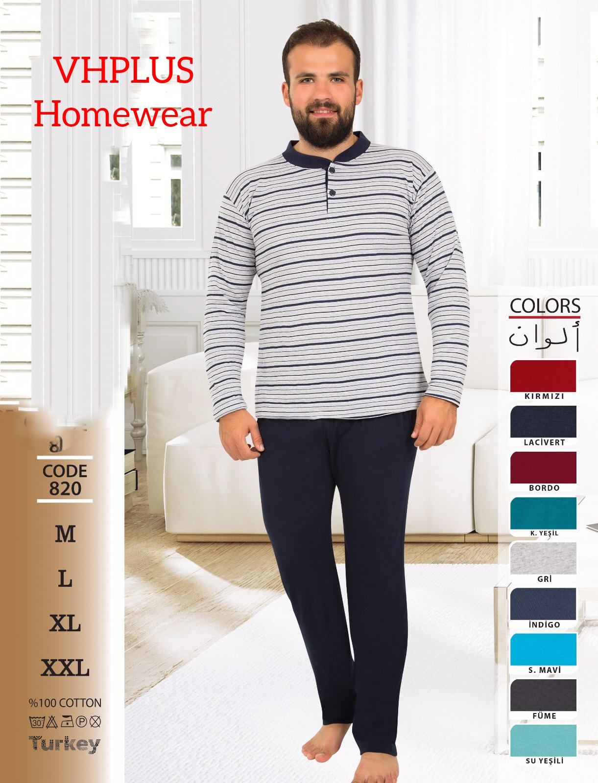 Piżama MĘSKA tureckie,size m-2xl,paczka 8szt ,1kolor