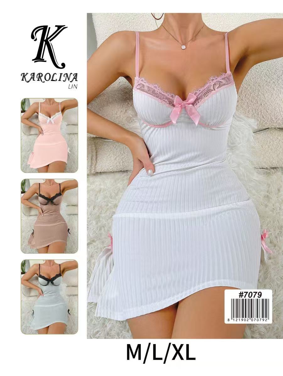 Koszule nocne damskie ,size M-XL,paczka 12szt ,mix kolor