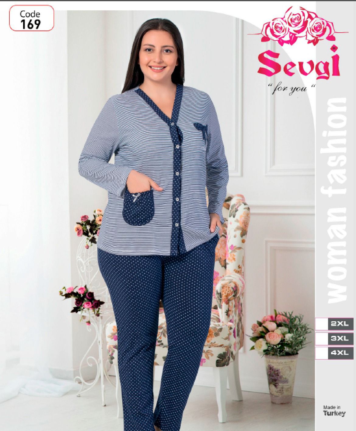 Piżama damskie tureckie,size 3xl-5xl,paczka 9szt ,1kolor