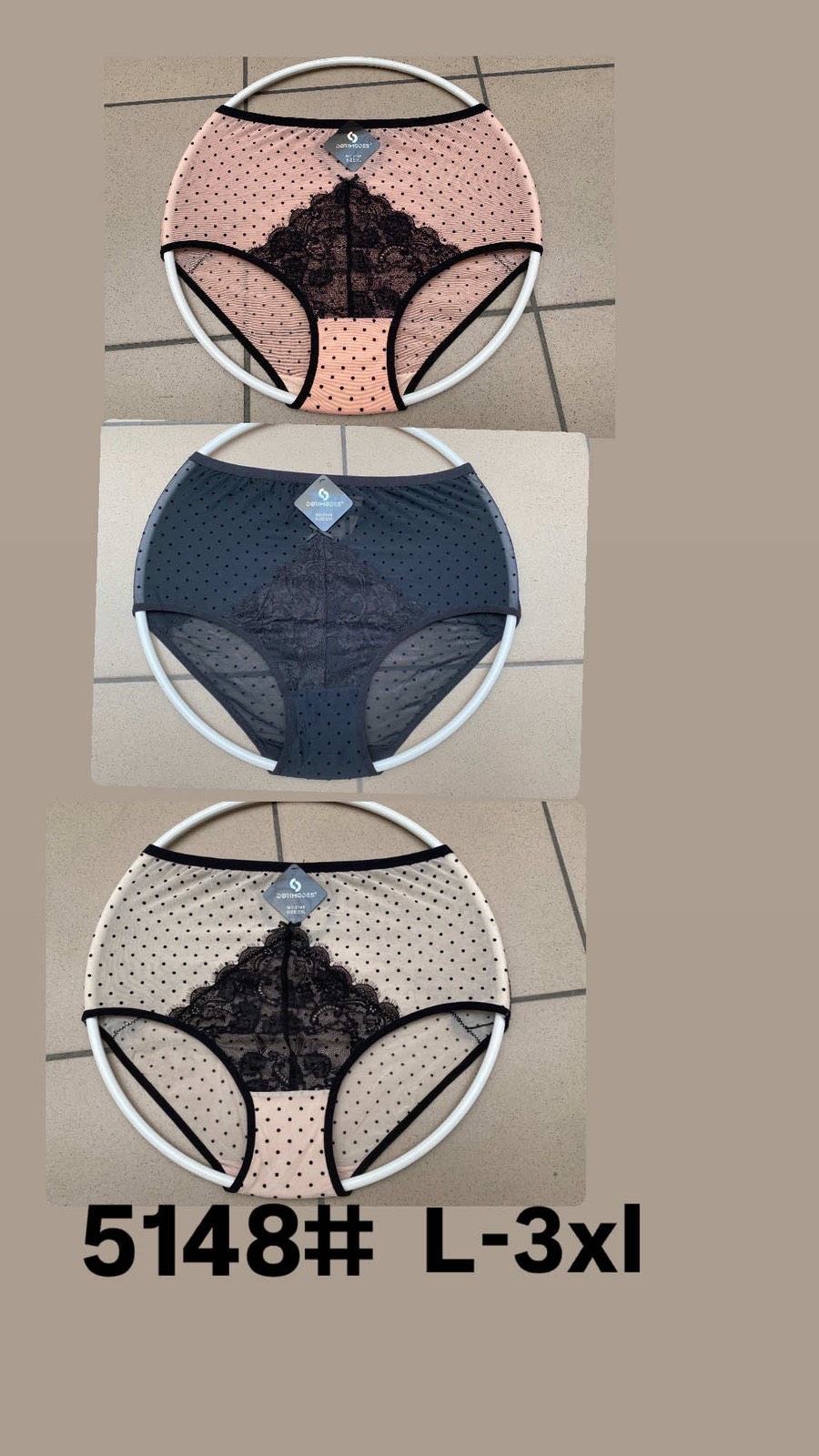 Majtki damskie , Size L-3XL, paczka 24szt ,mix kolor