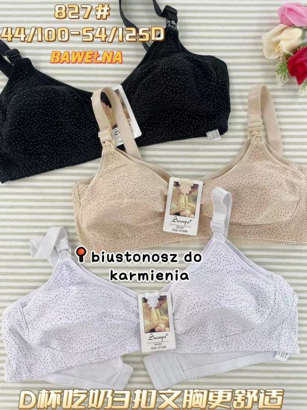 Biustonosz damskie, size 44-54,paczka 12szt ,1 kolor