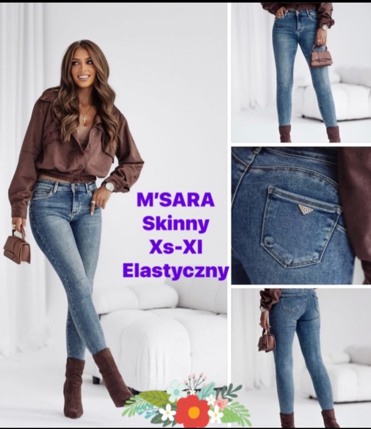 Jeansy Damskie , Size xs-xl,paczka 10szt ,1kolor