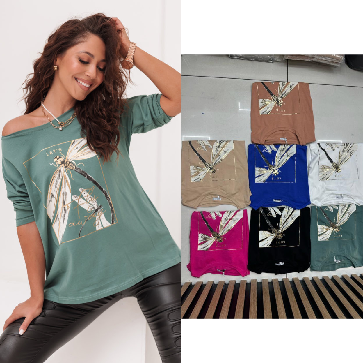 Bluzki Damskie , Size uni, paczka 10szt ,mix kolor