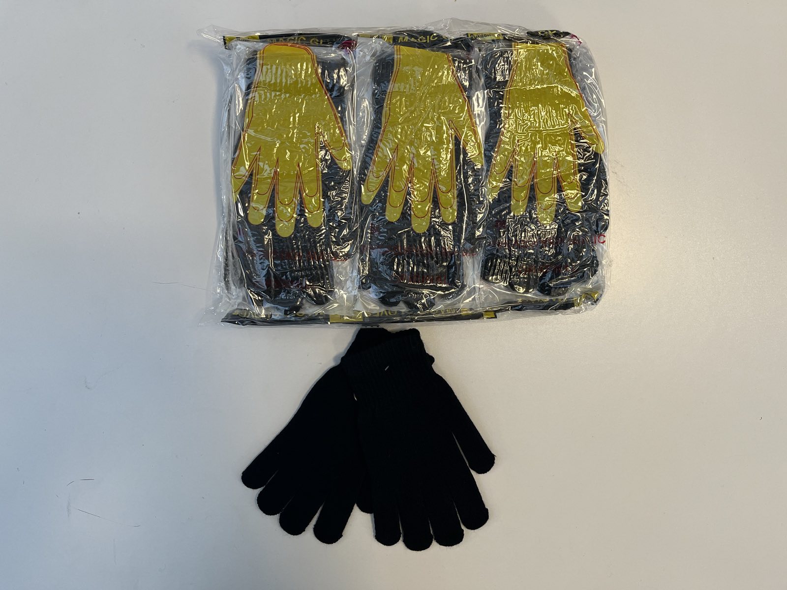 Rękawiczki damskie, paczka 12szt,mix kolor