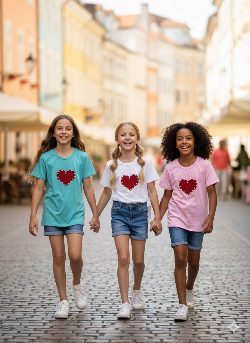 Bluzki DZIECIĘCA , Size 4-14lat, paczka 6szt ,1kolor