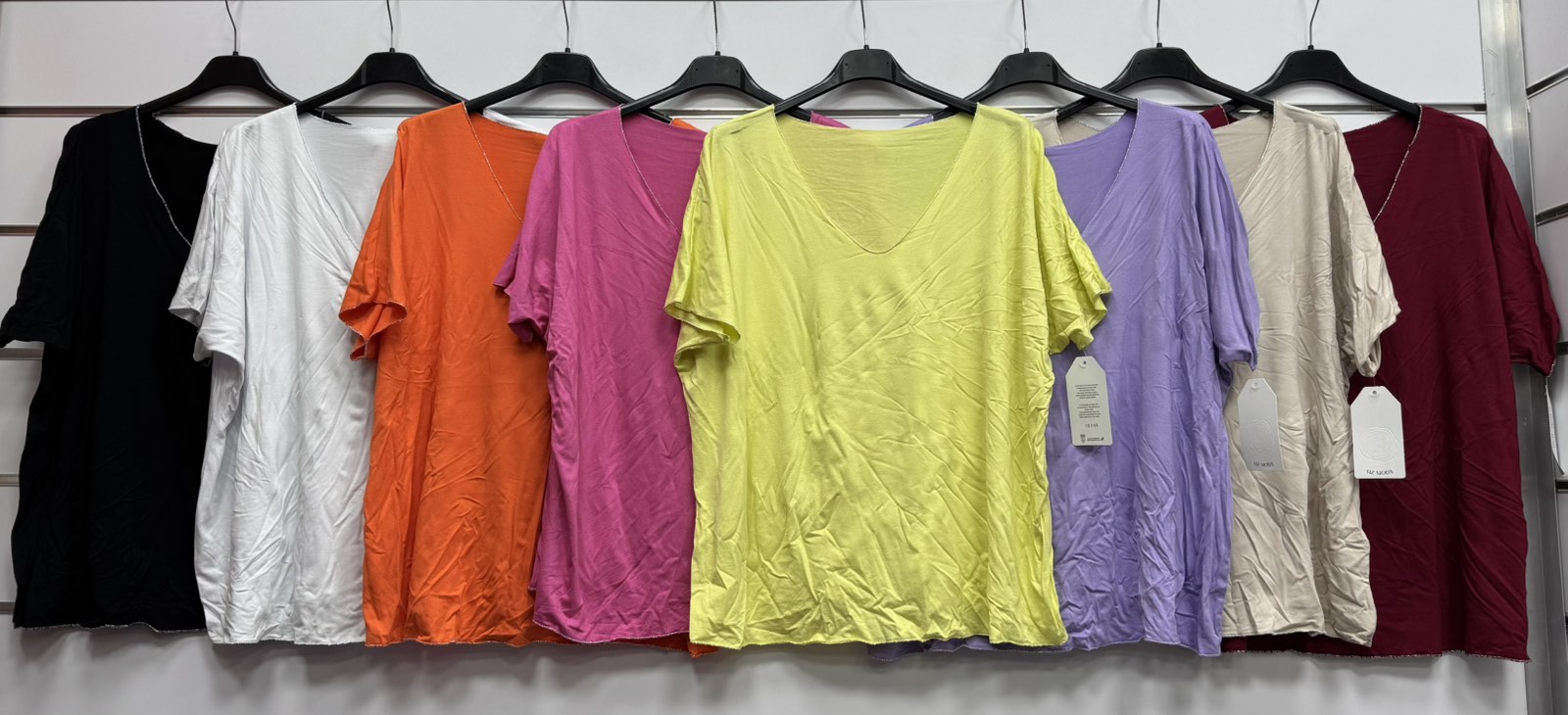 Bluzki Damskie  WŁOSKA  , Size uni, paczka 6szt ,mix kolor