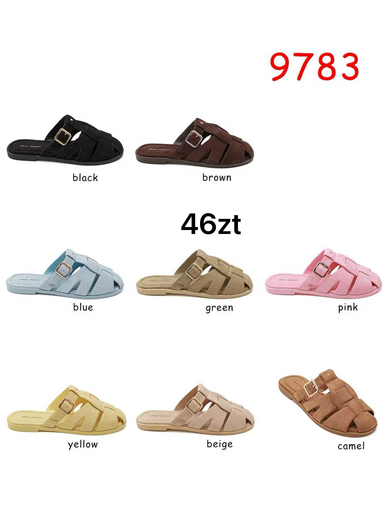 Buty Klapki Damskie (36-41, 12par)