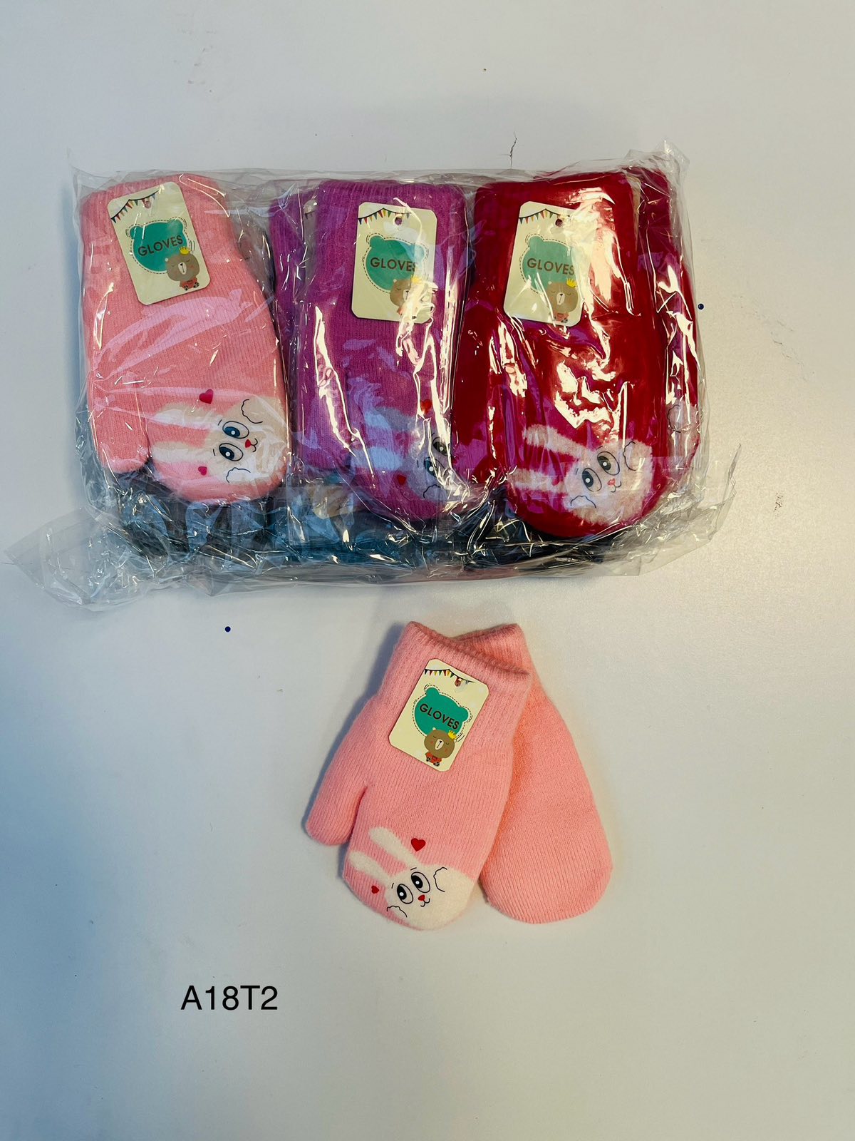 Rękawiczki  DZIECIĘCA, paczka 12szt,mix kolor