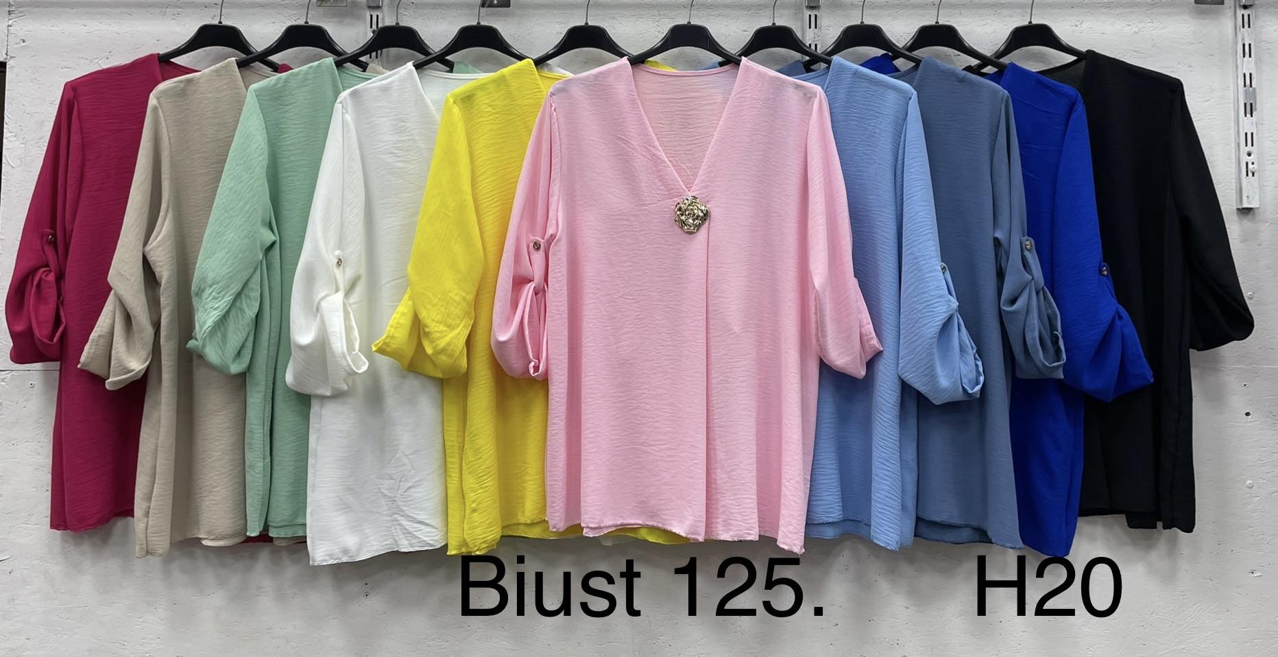 Bluzki Damskie  WŁOSKA  , Size uni, paczka 6szt ,mix kolor